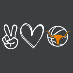 UHS Peace Love Longhorns T-shirt Design