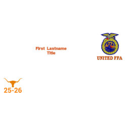 UHS FFA Ladies Officer Fishing Shirt Design