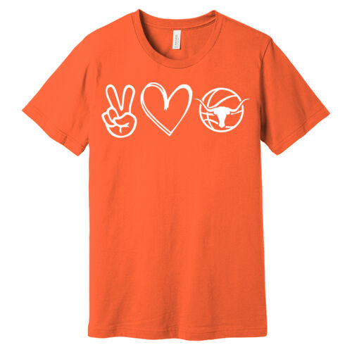 UHS Peace Love Longhorns T-shirt  Thumbnail